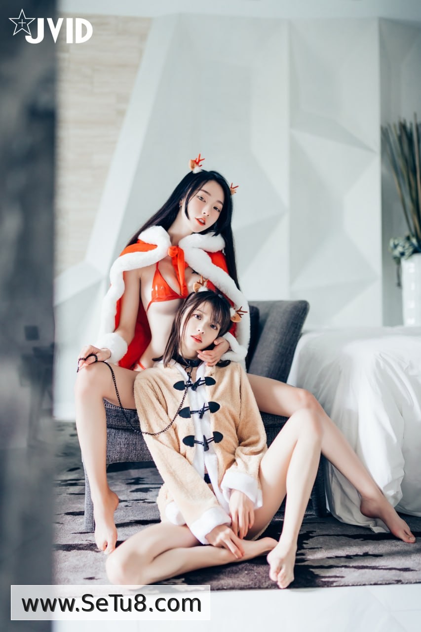 飘飘 妍妍 双飞 圣诞制服 2